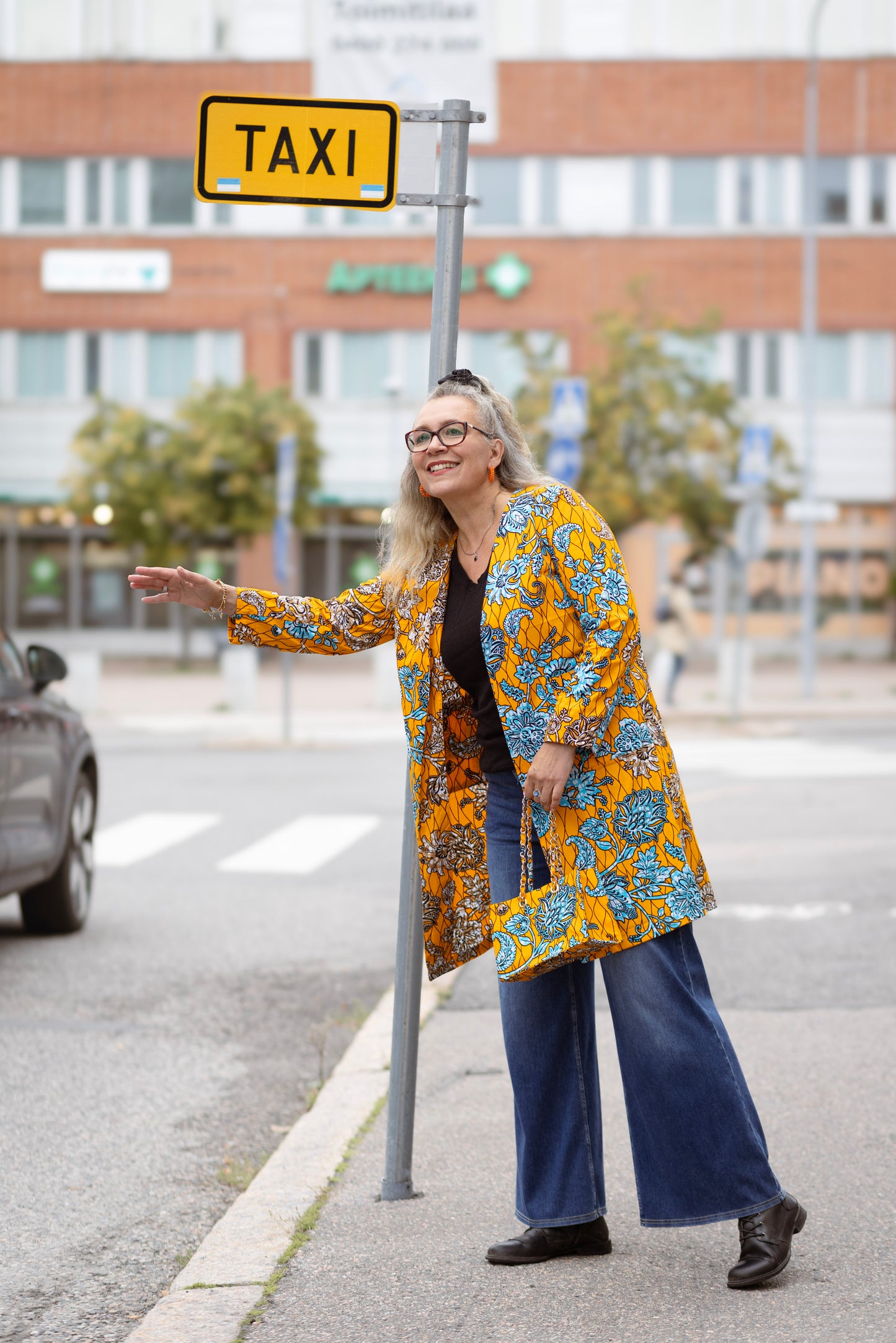 Kevyt Esther Takki oranssi L
