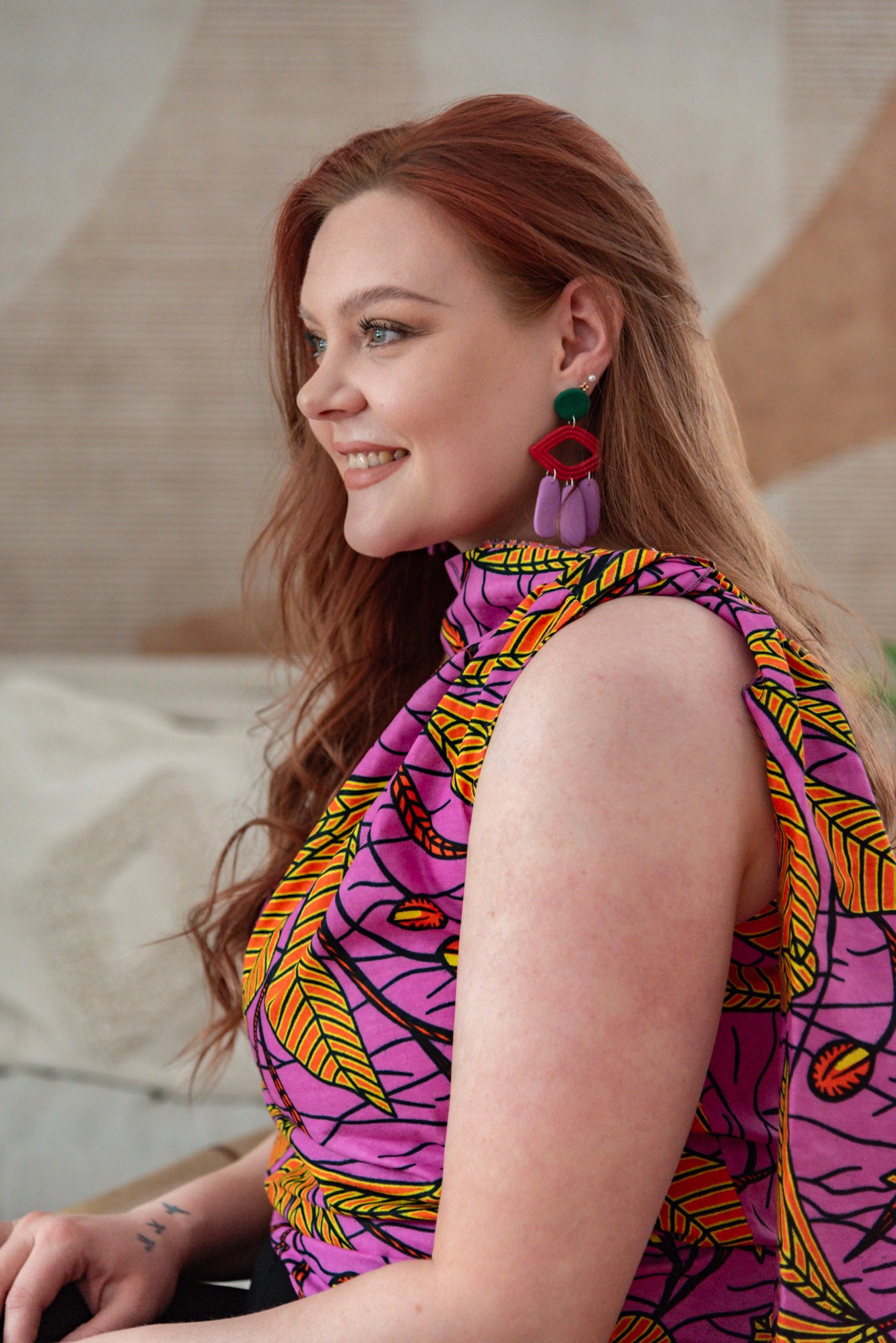 BOLD Earrings (several different cool shades)