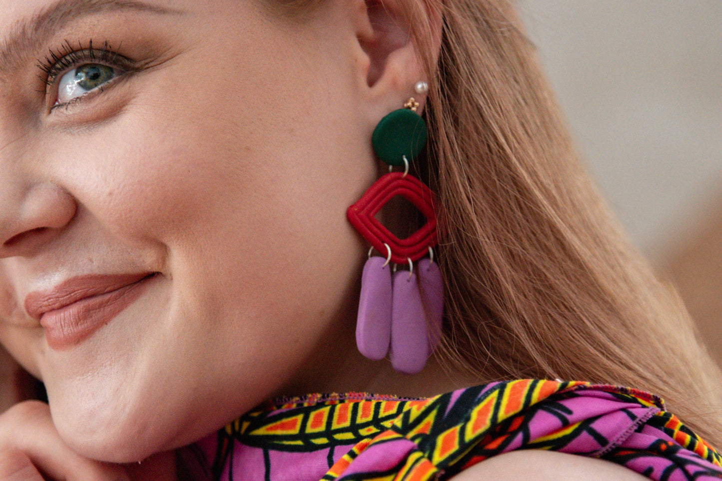 BOLD Earrings (several different cool shades)