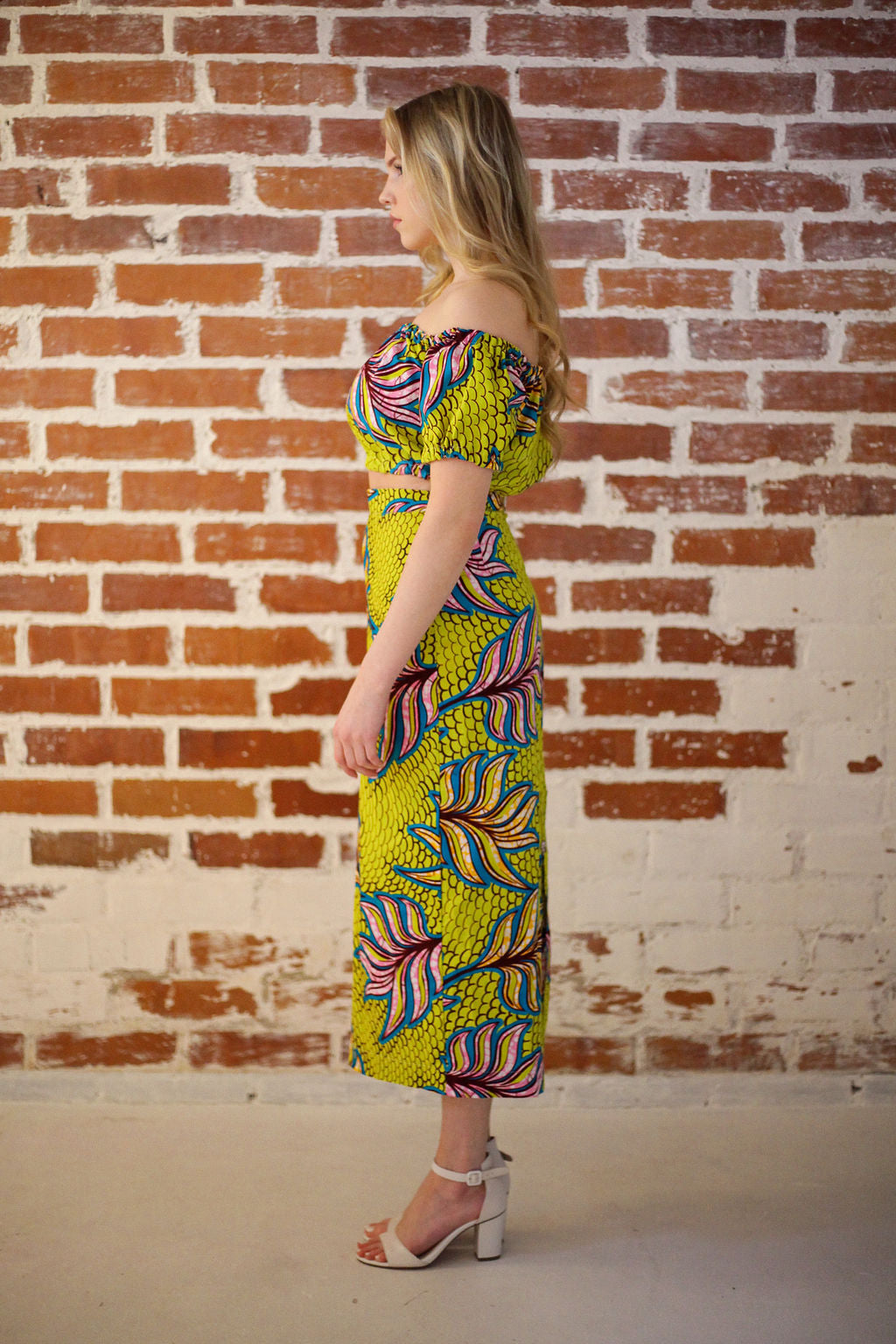 Sani Midi skirt yellow-green