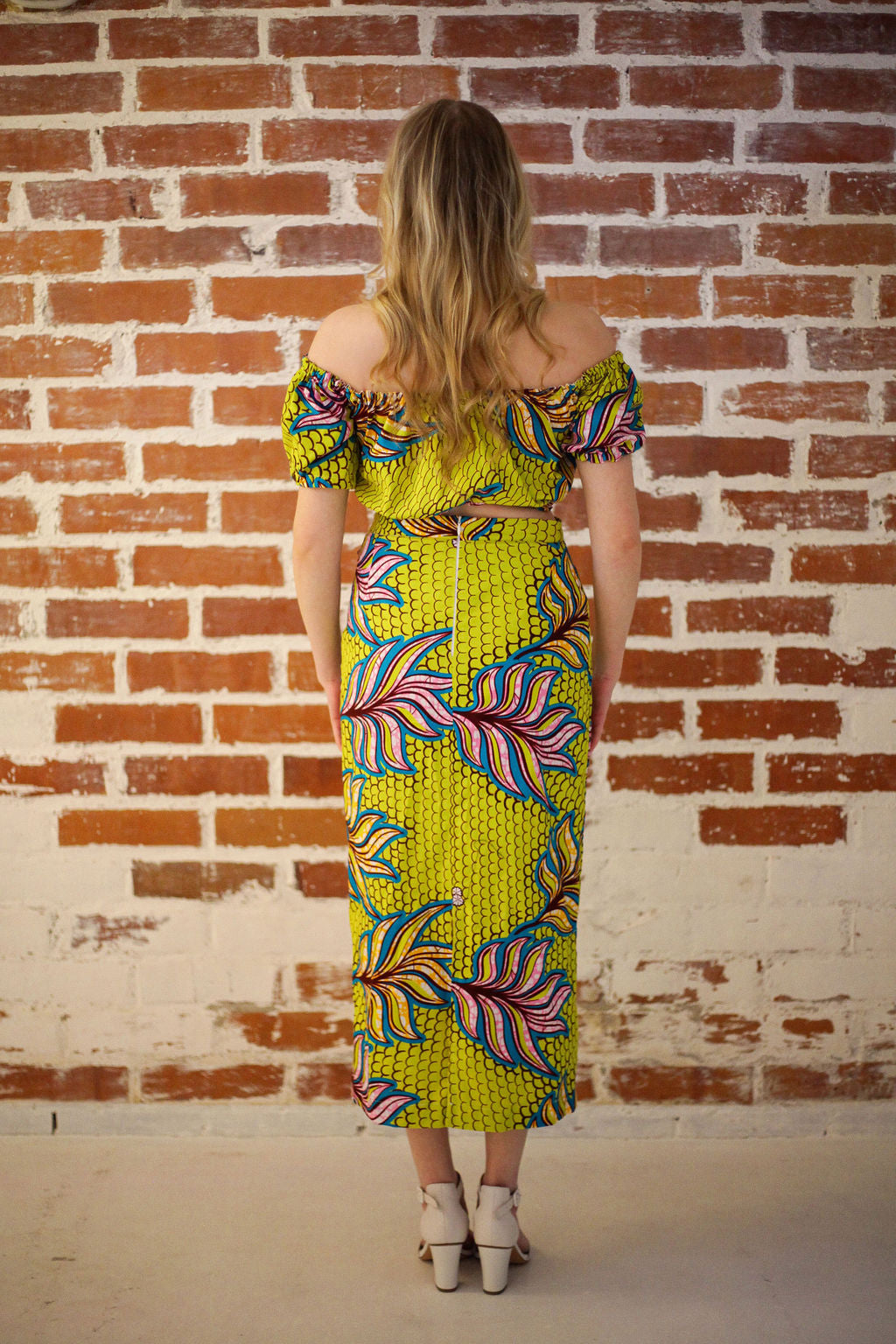 Sani Midi skirt yellow-green
