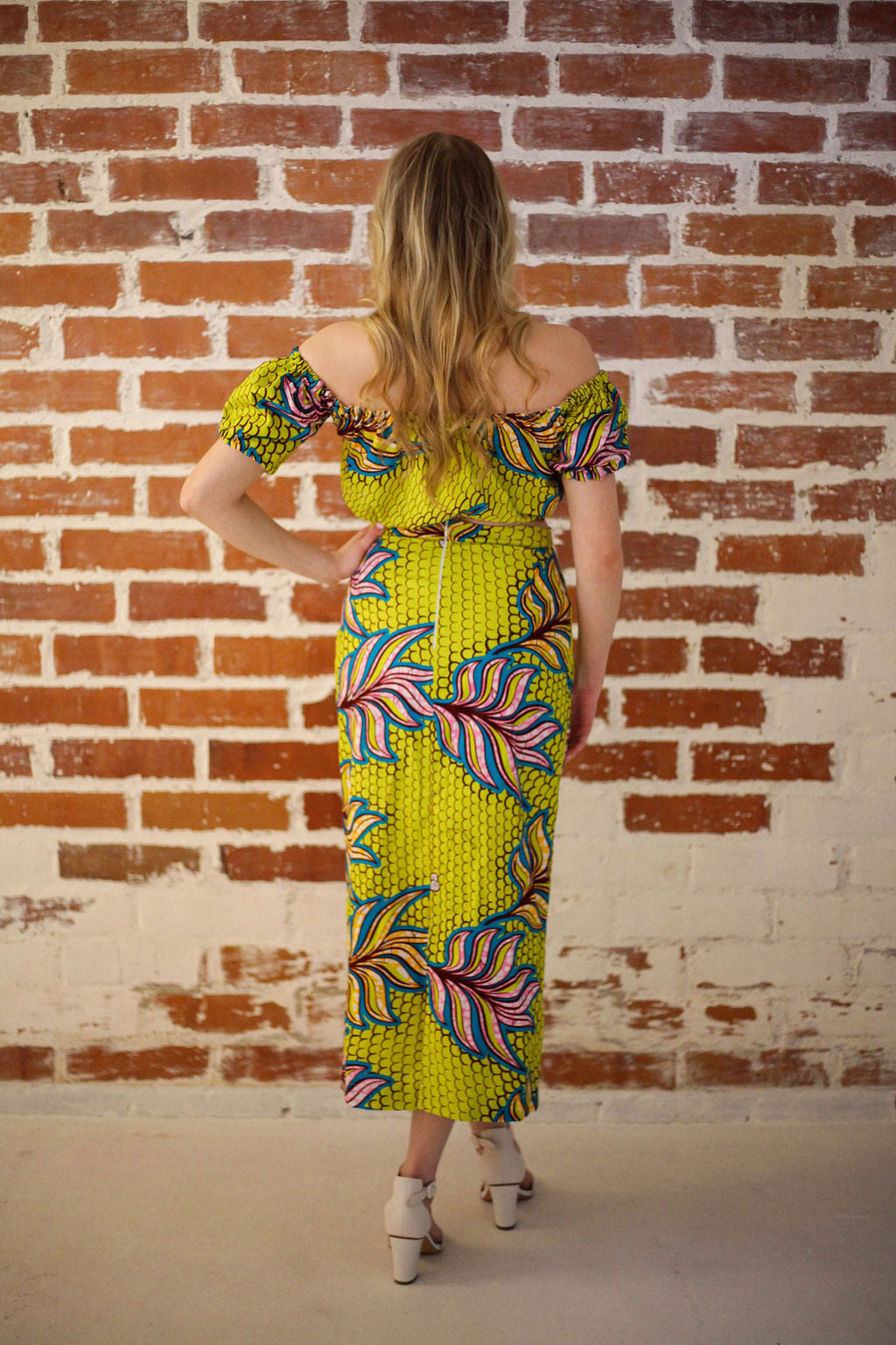 Sani Midi skirt yellow-green