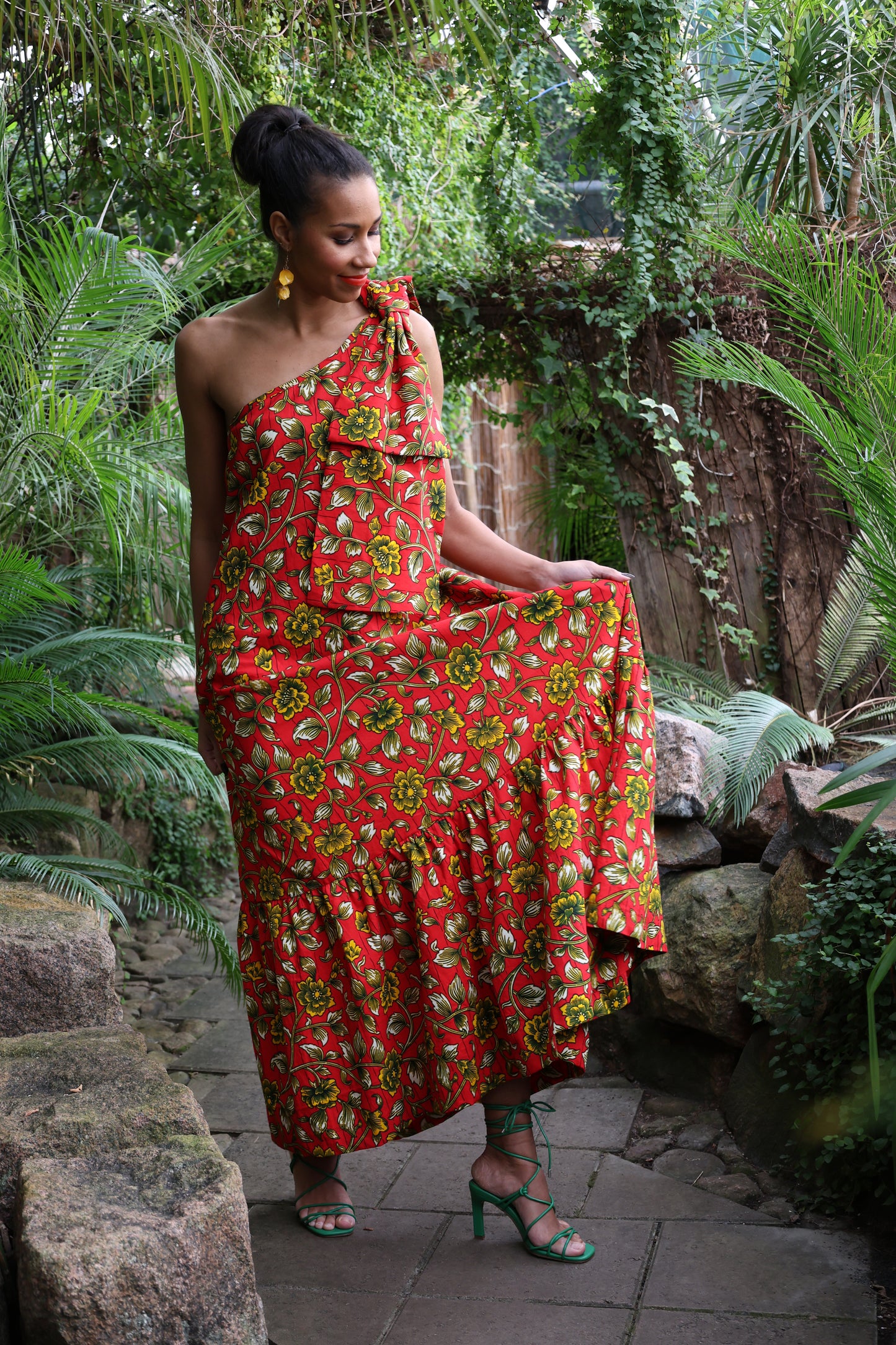 Imani One-Shoulder Maxi Dress (Multiple Colors)