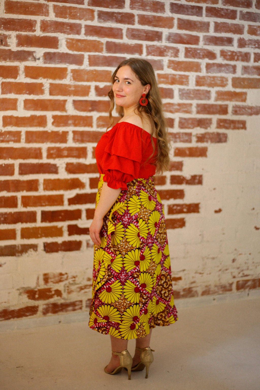 Polka Wrap Skirt (multiple colors)