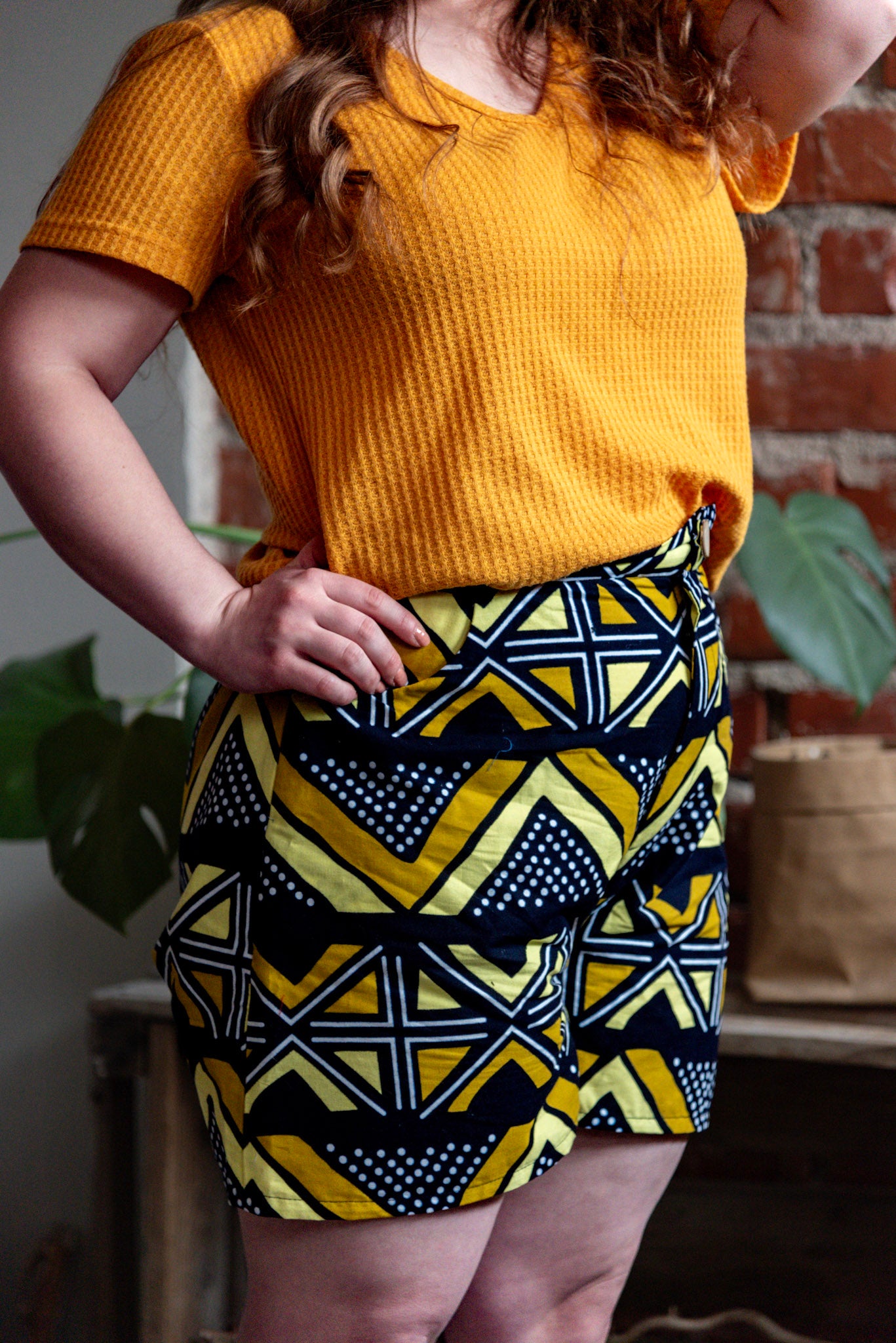 Jadele Shorts yellow-black