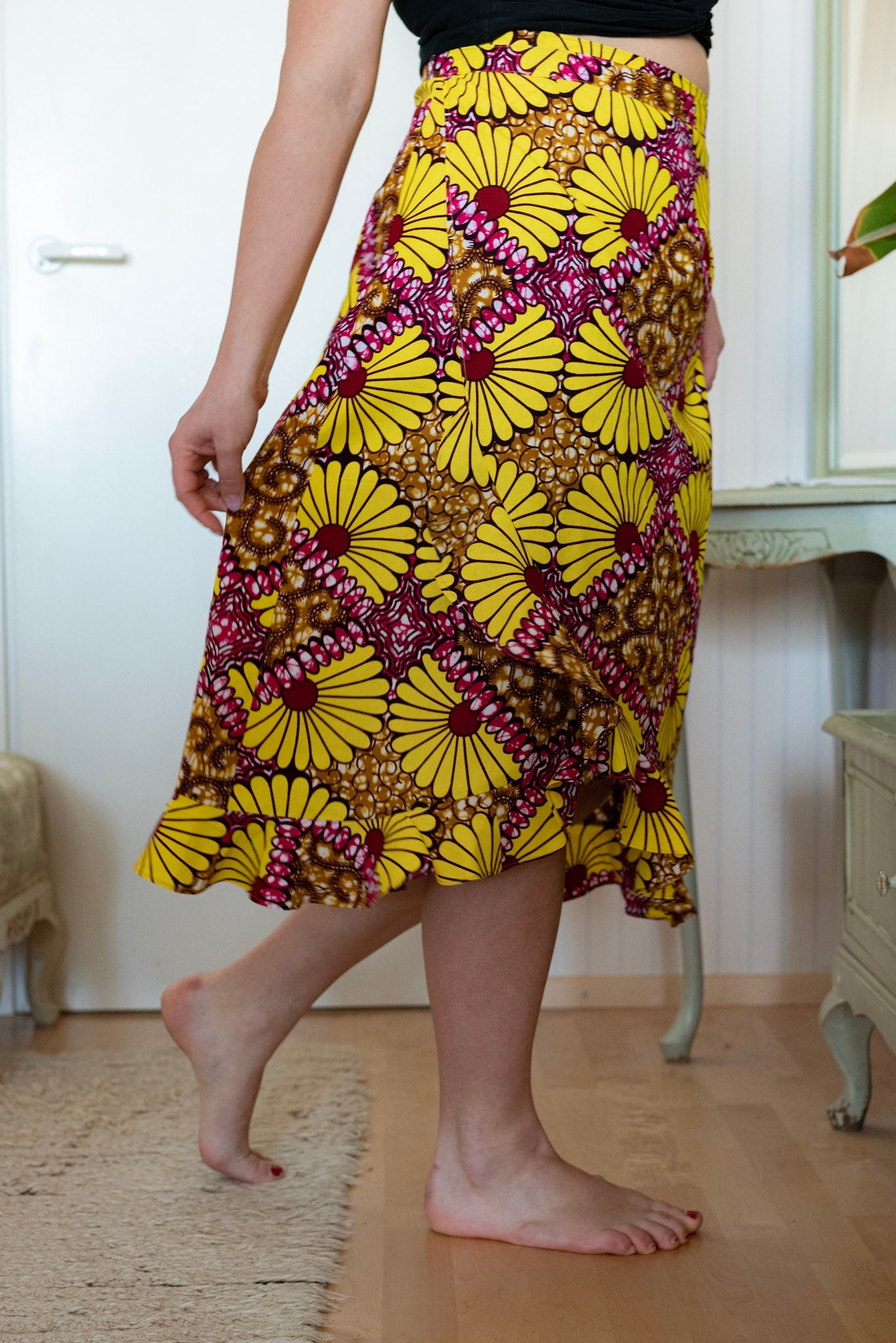 Polka Wrap Skirt (multiple colors)