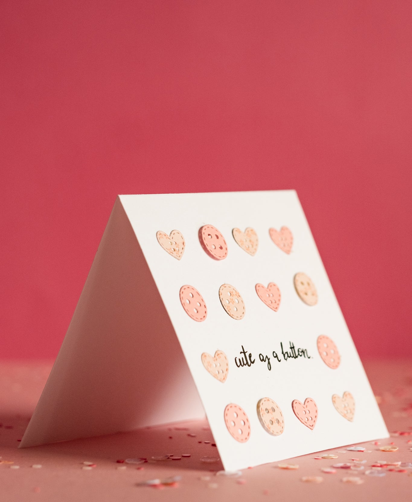 Cute As a Button Card
