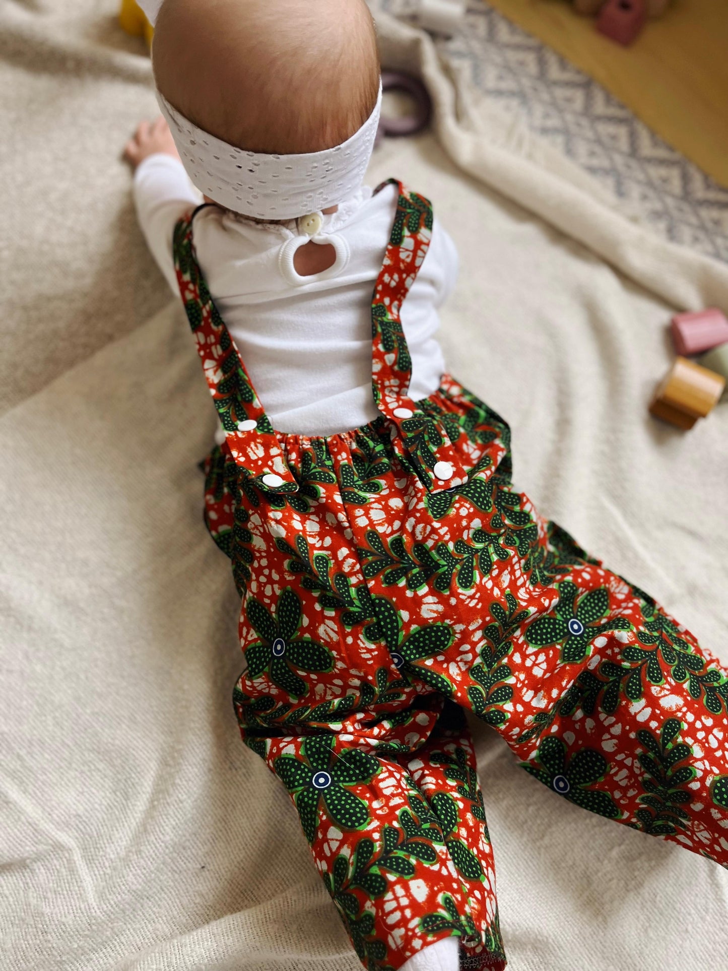 Ellen Children's Jumpsuit red-green
