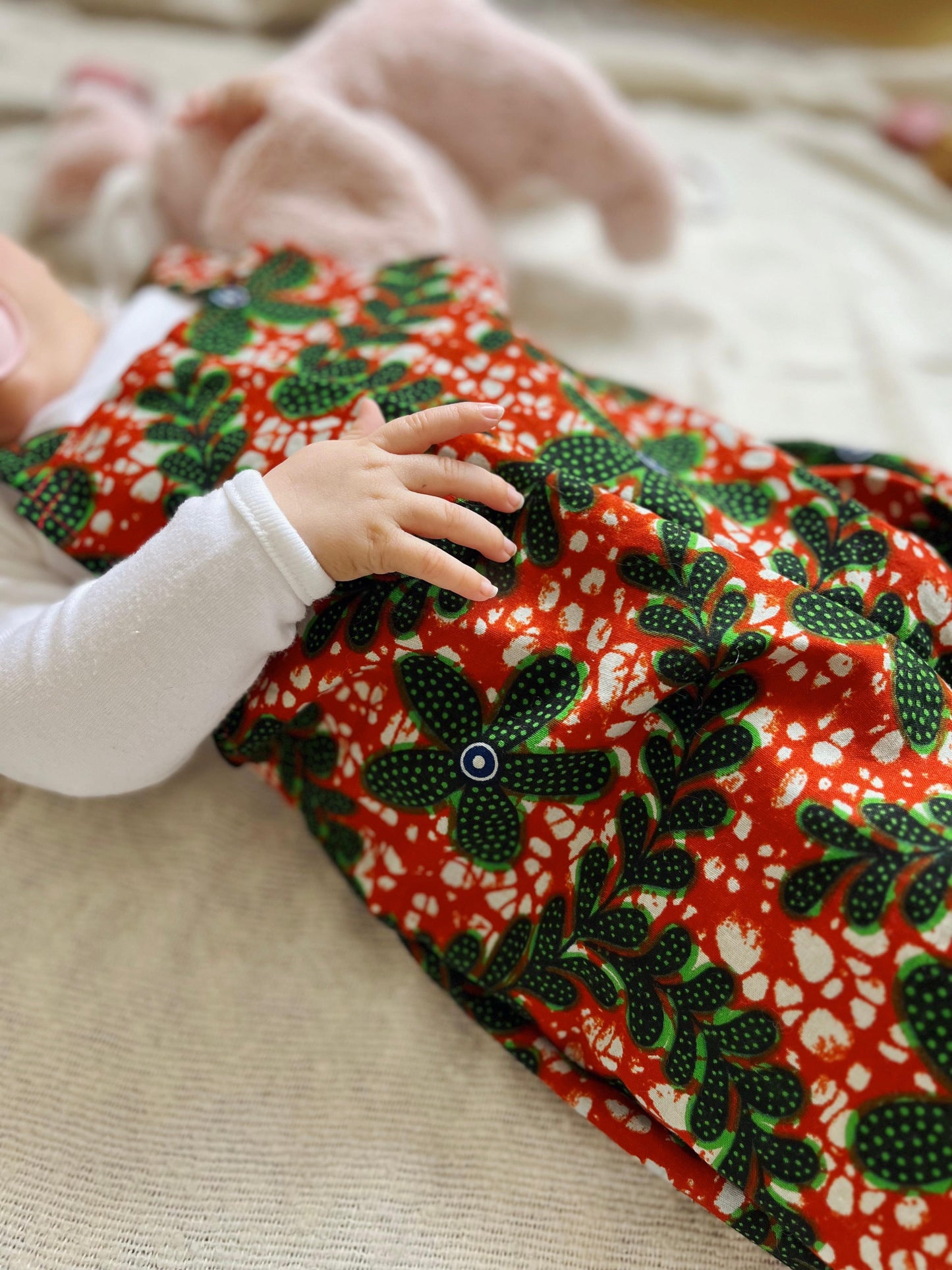 Ellen Children's Jumpsuit red-green