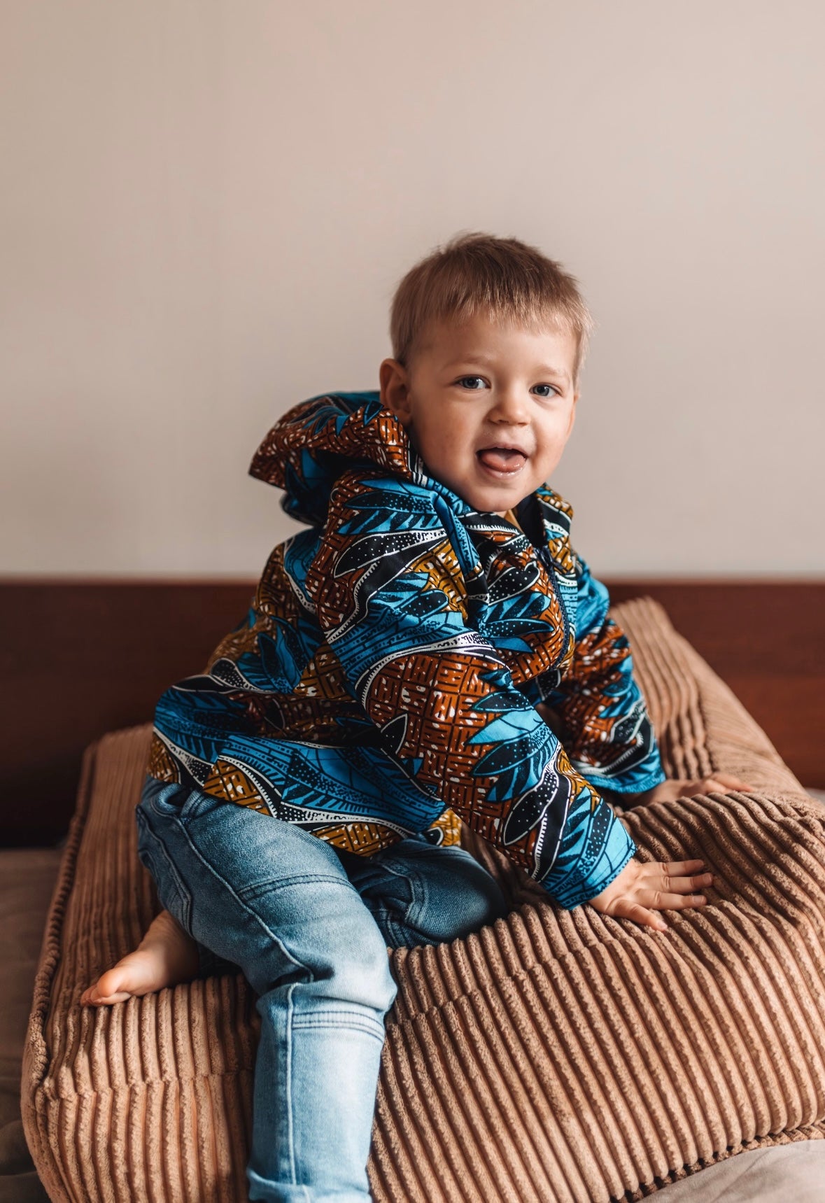 Micah Kids Hoodie Navy