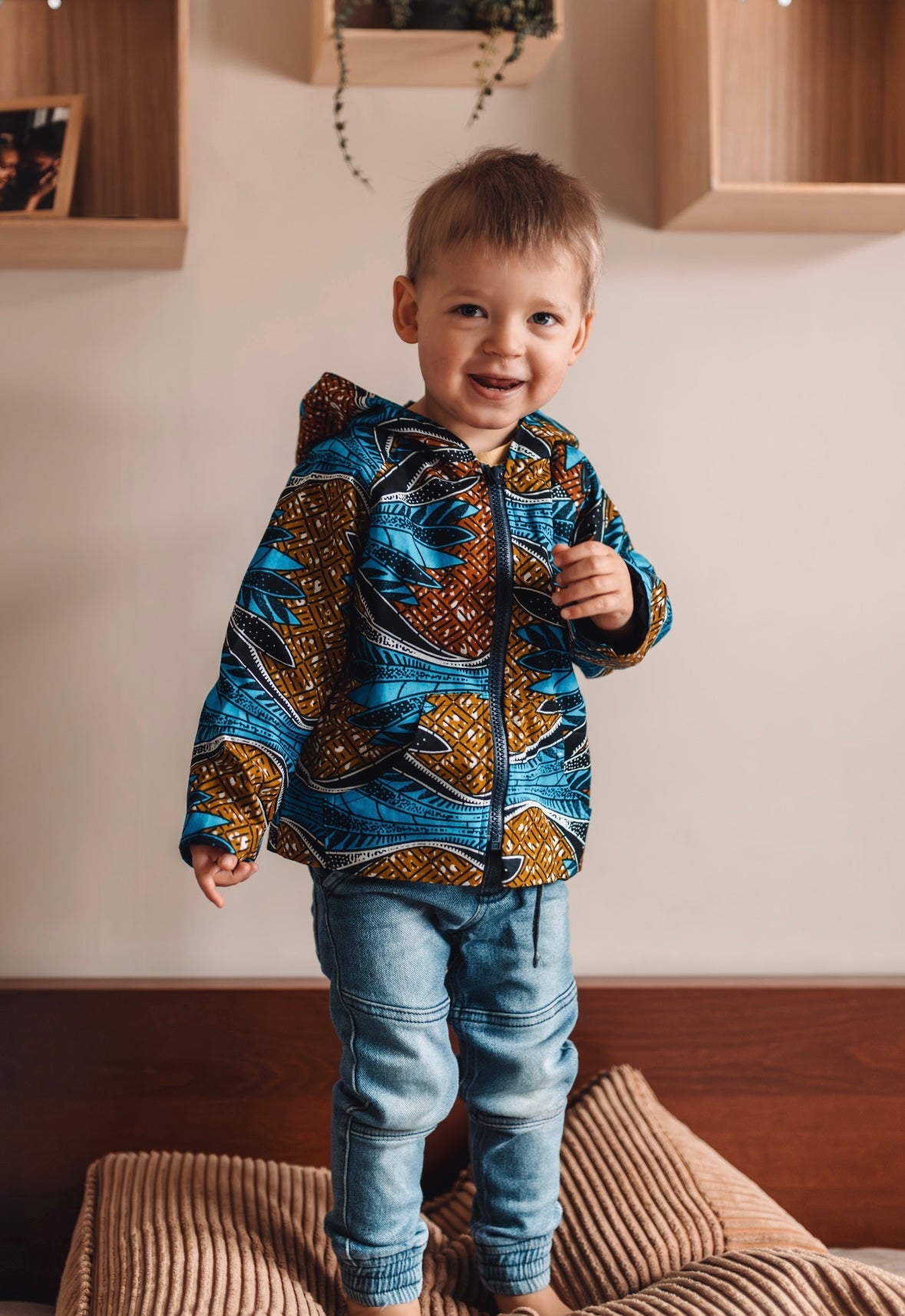 Micah Kids Hoodie Navy