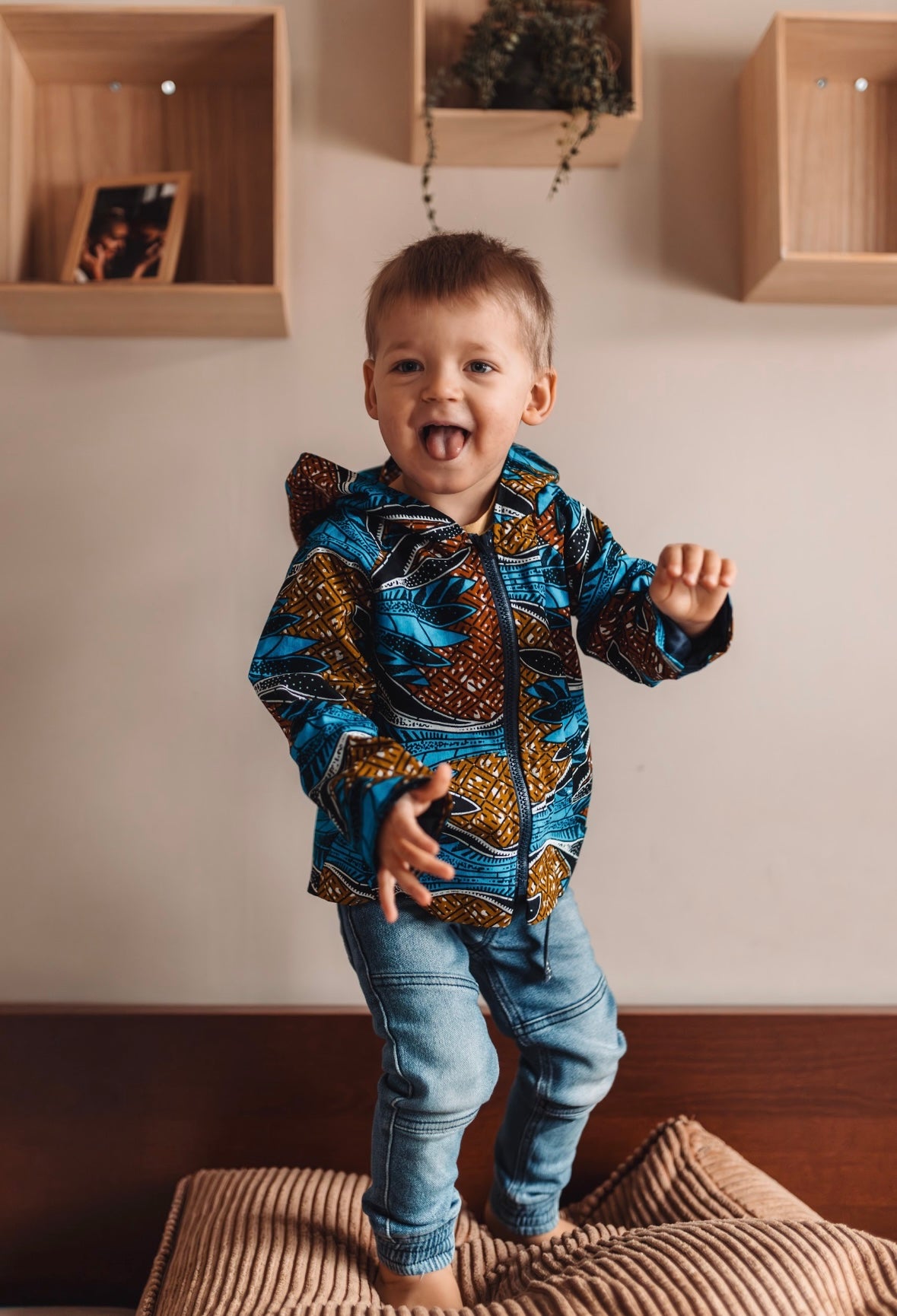 Micah Kids Hoodie Navy
