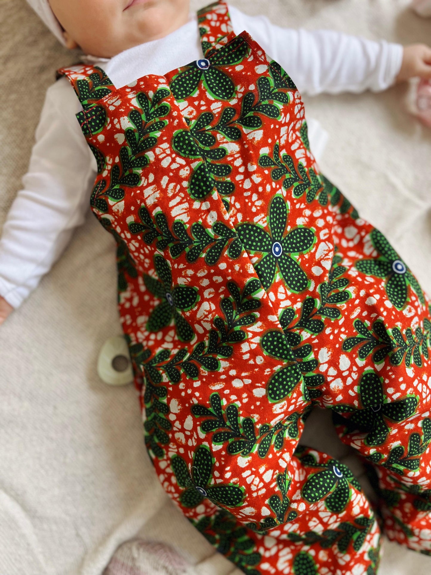 Ellen Children's Jumpsuit red-green