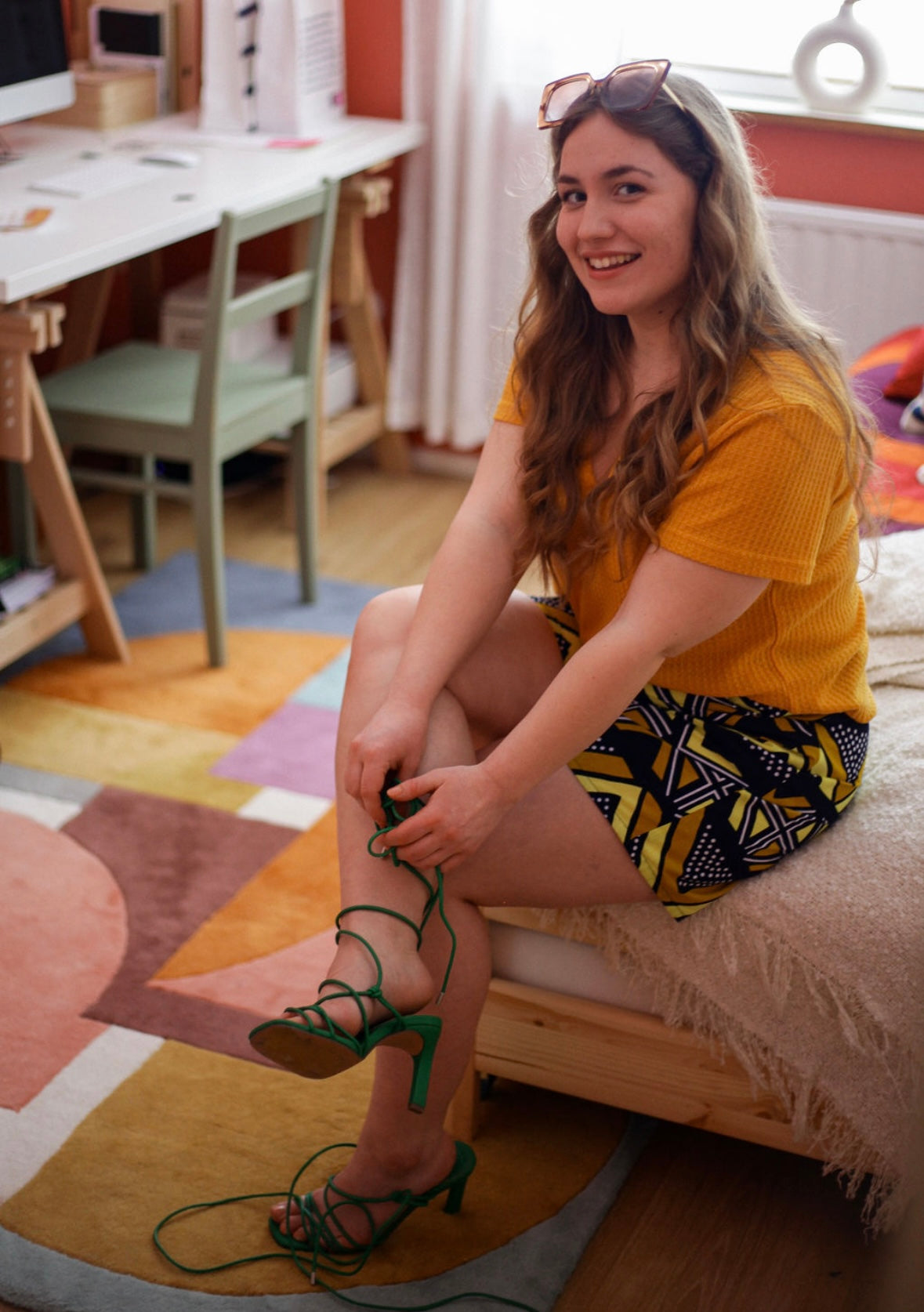 Jadele Shorts yellow-black