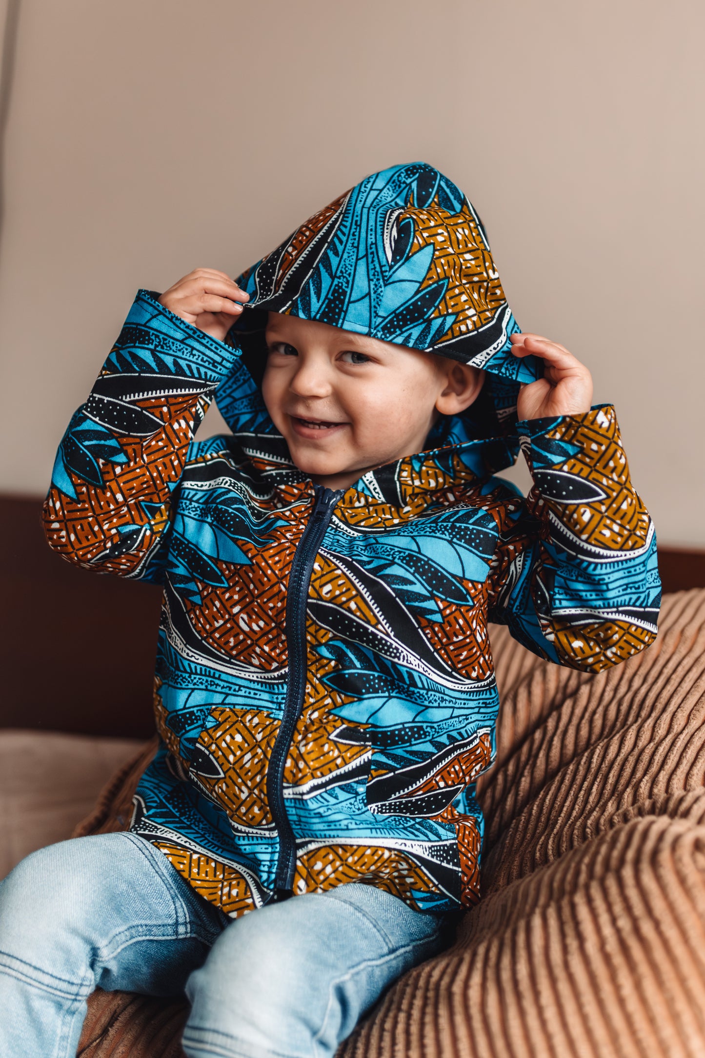 Micah Kids Hoodie Navy