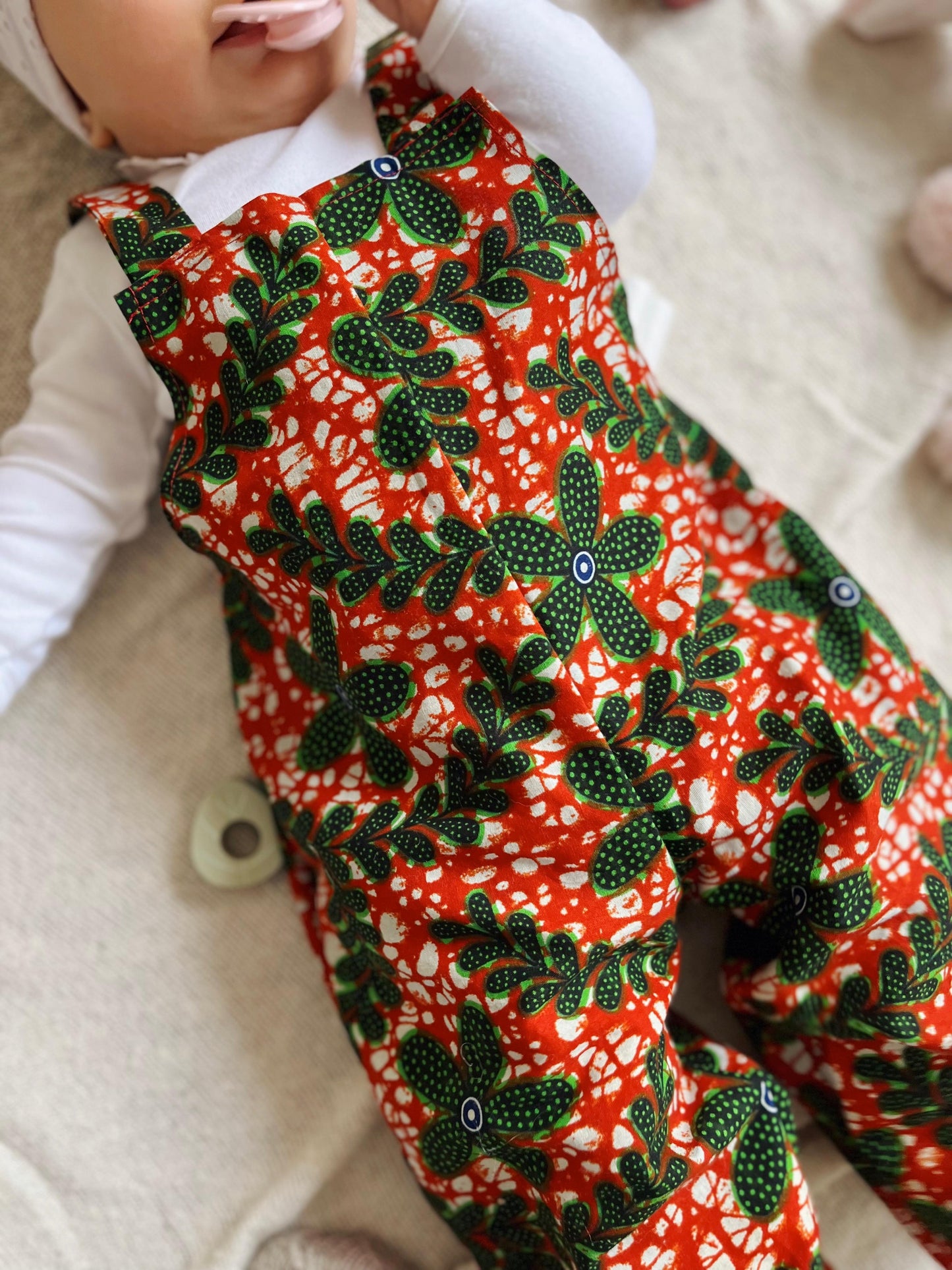 Ellen Children's Jumpsuit red-green
