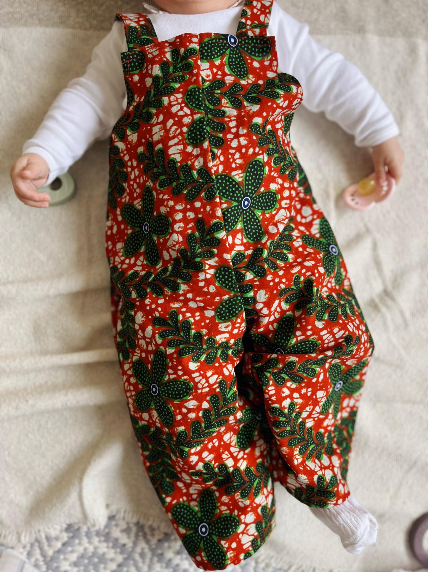 Ellen Children's Jumpsuit red-green