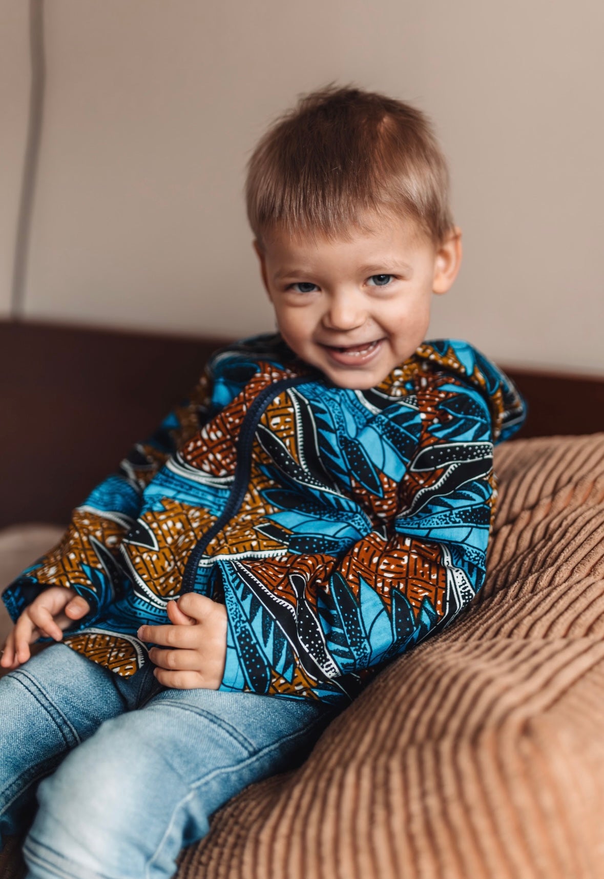Micah Kids Hoodie Navy