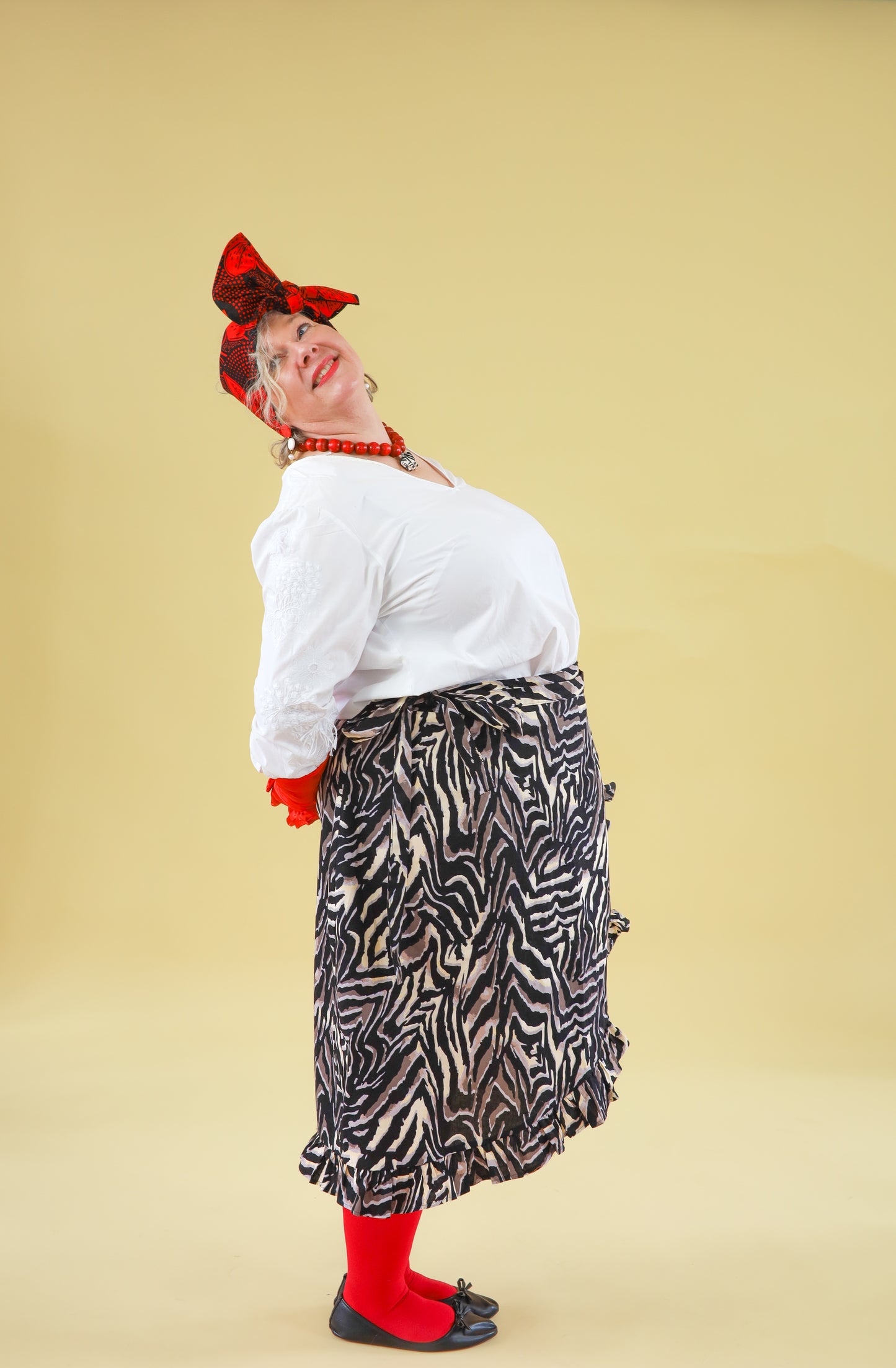 Polka Kietaisuhame seepra XL-3XL