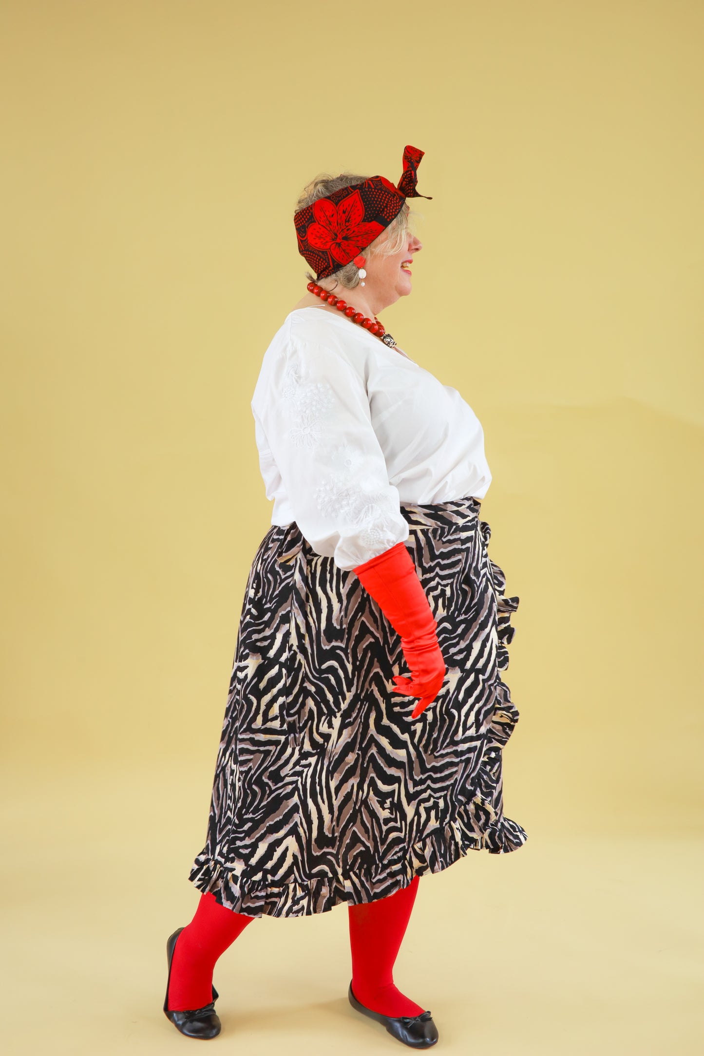 Polka Kietaisuhame seepra XL-3XL