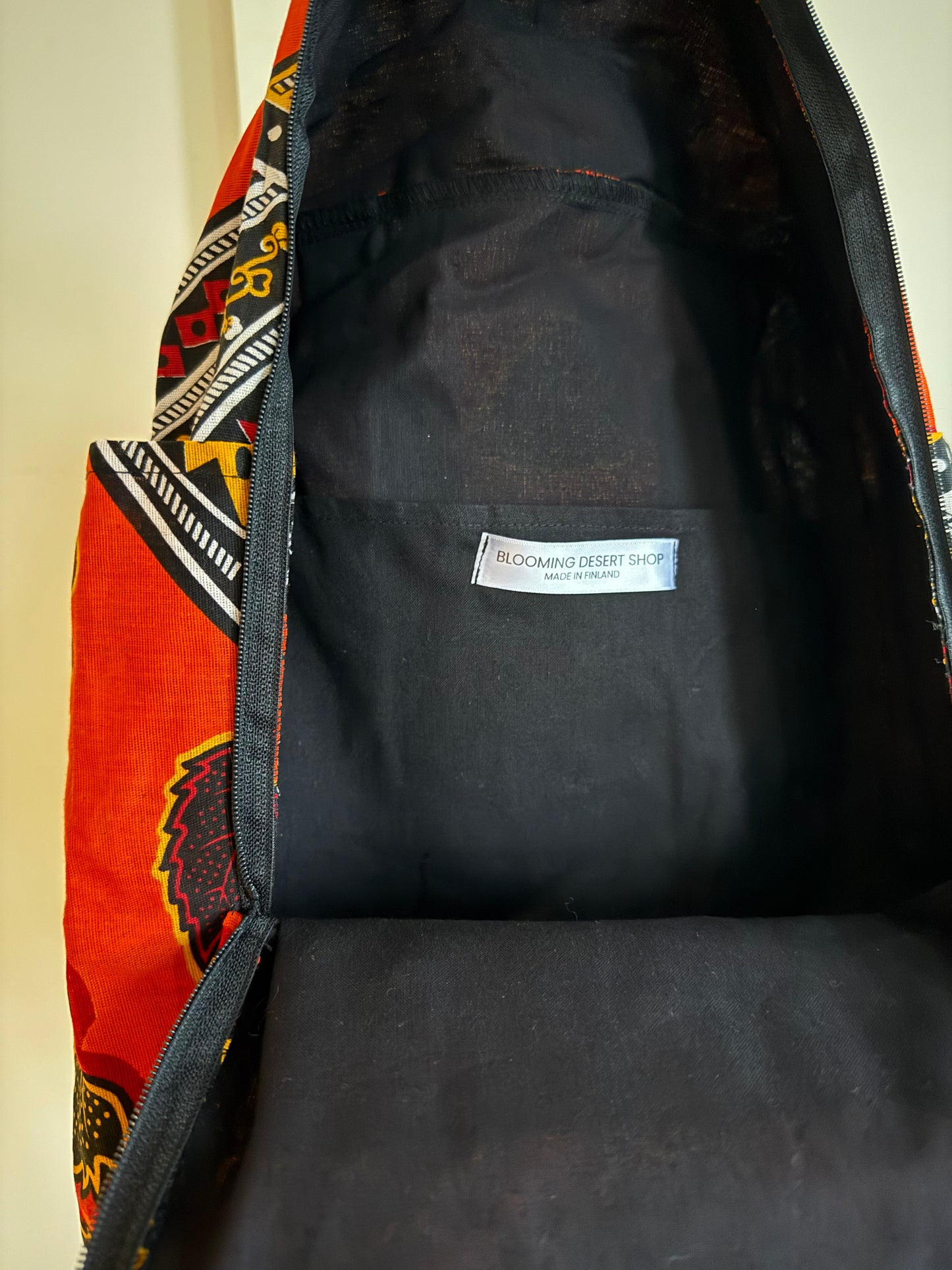 Zero Waste Reppu oranssi lehti