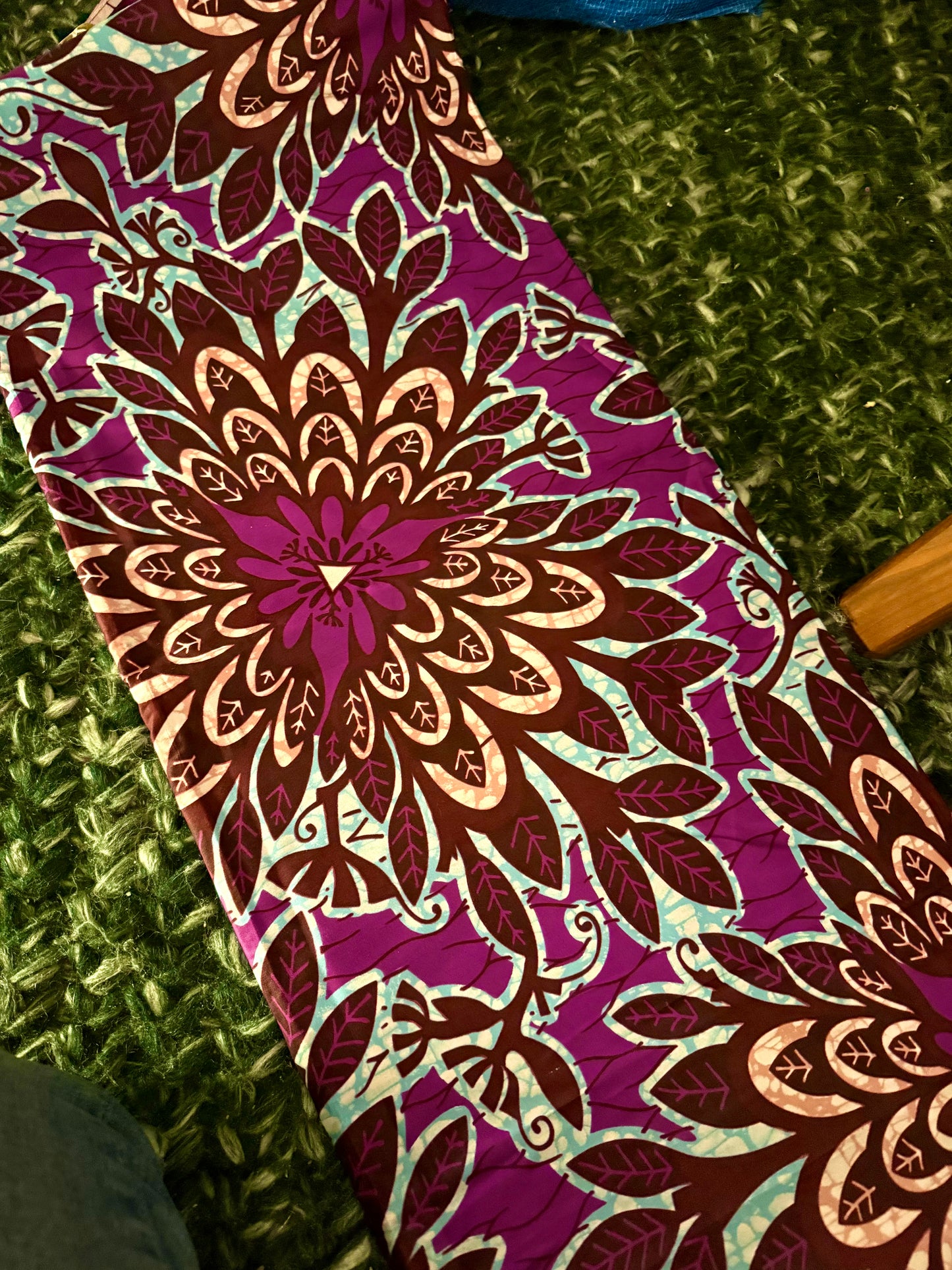 Fabrics (kitenge and ankara), several colors