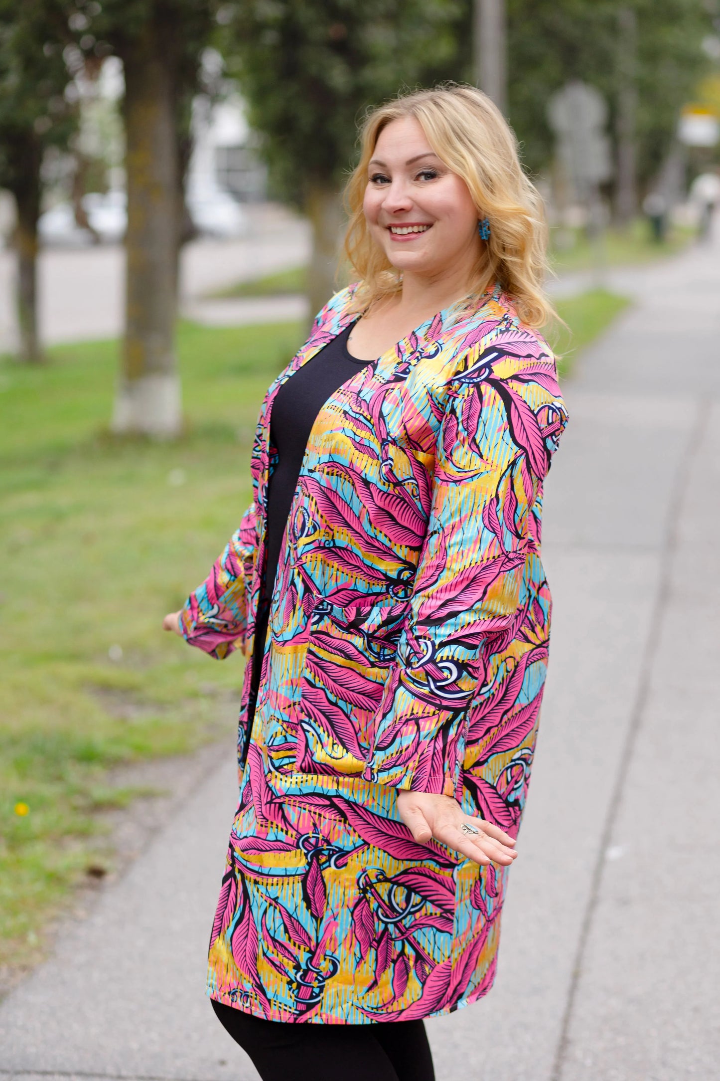 Kevyt Esther Takki pinkkikulta XL