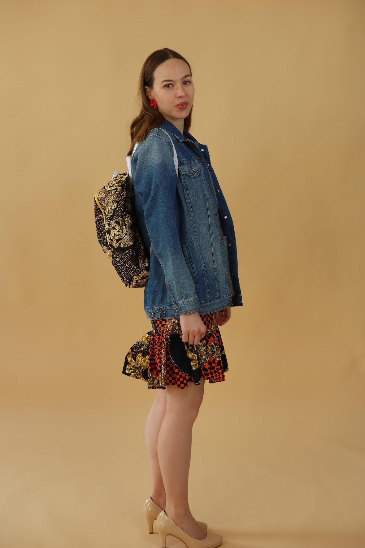 Zero Waste Reppu oranssi lehti